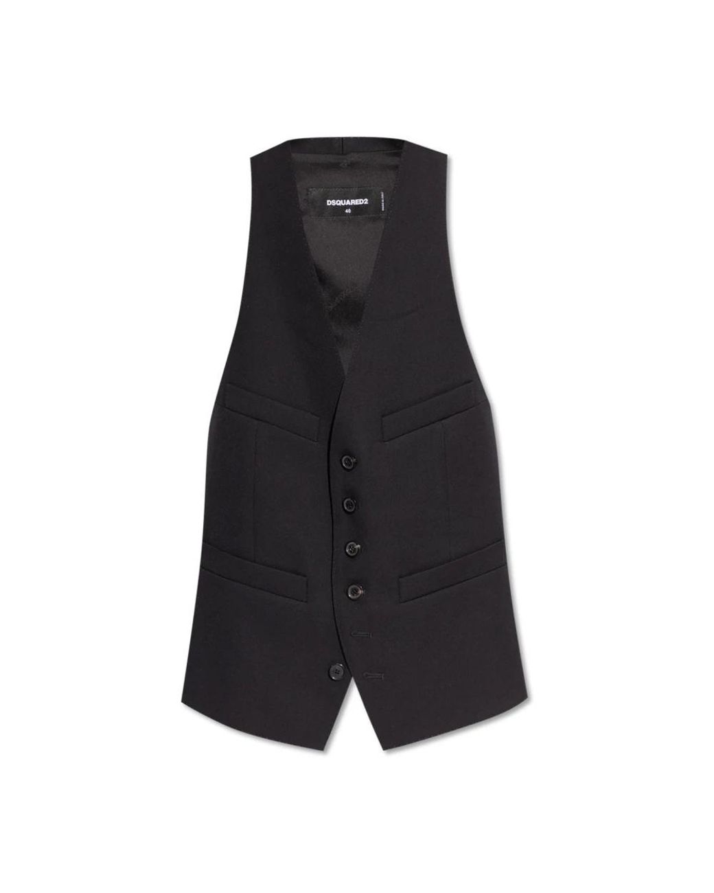 DSquared² Black Stilvolle Weste