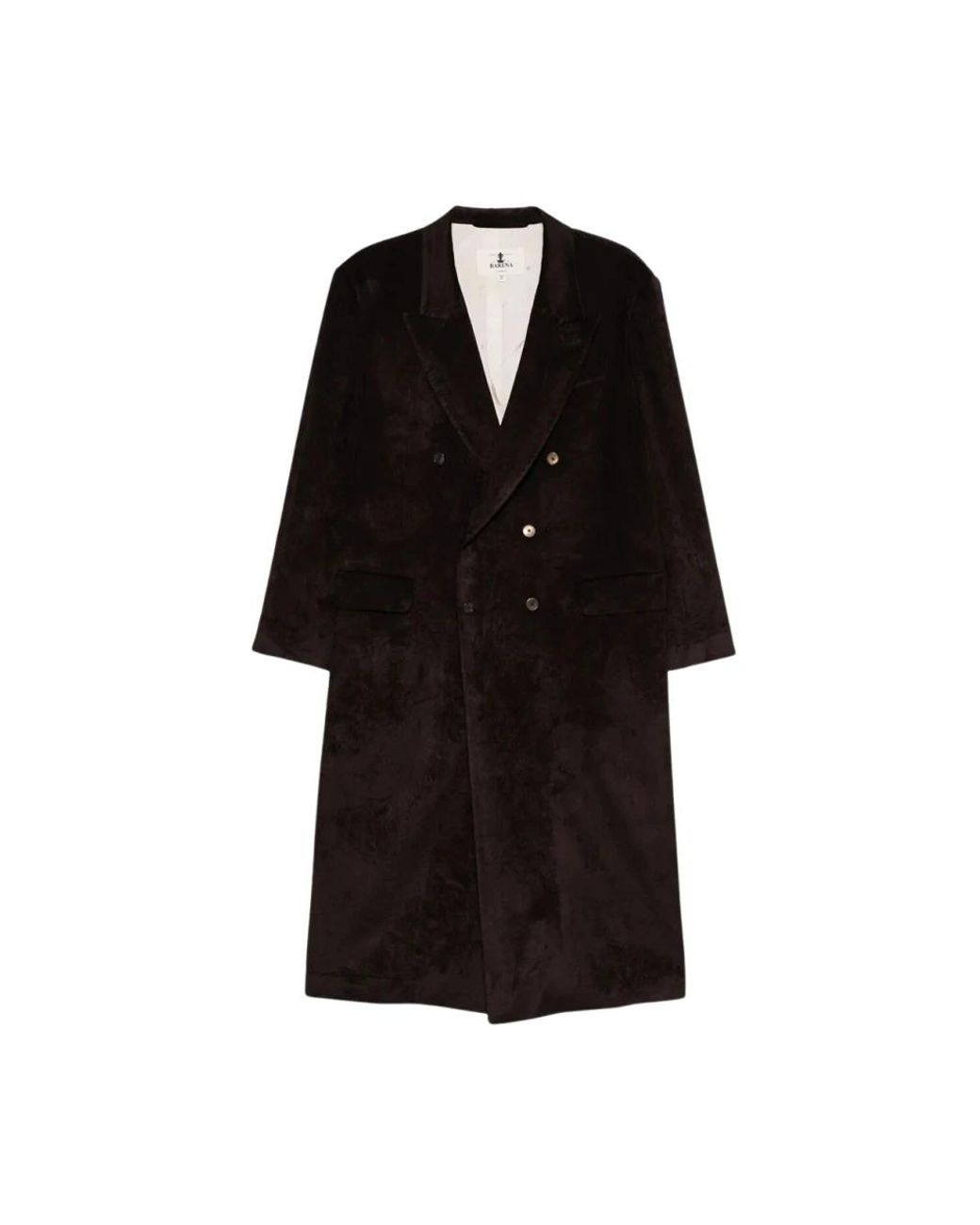 Barena Black Double-Breasted Coats