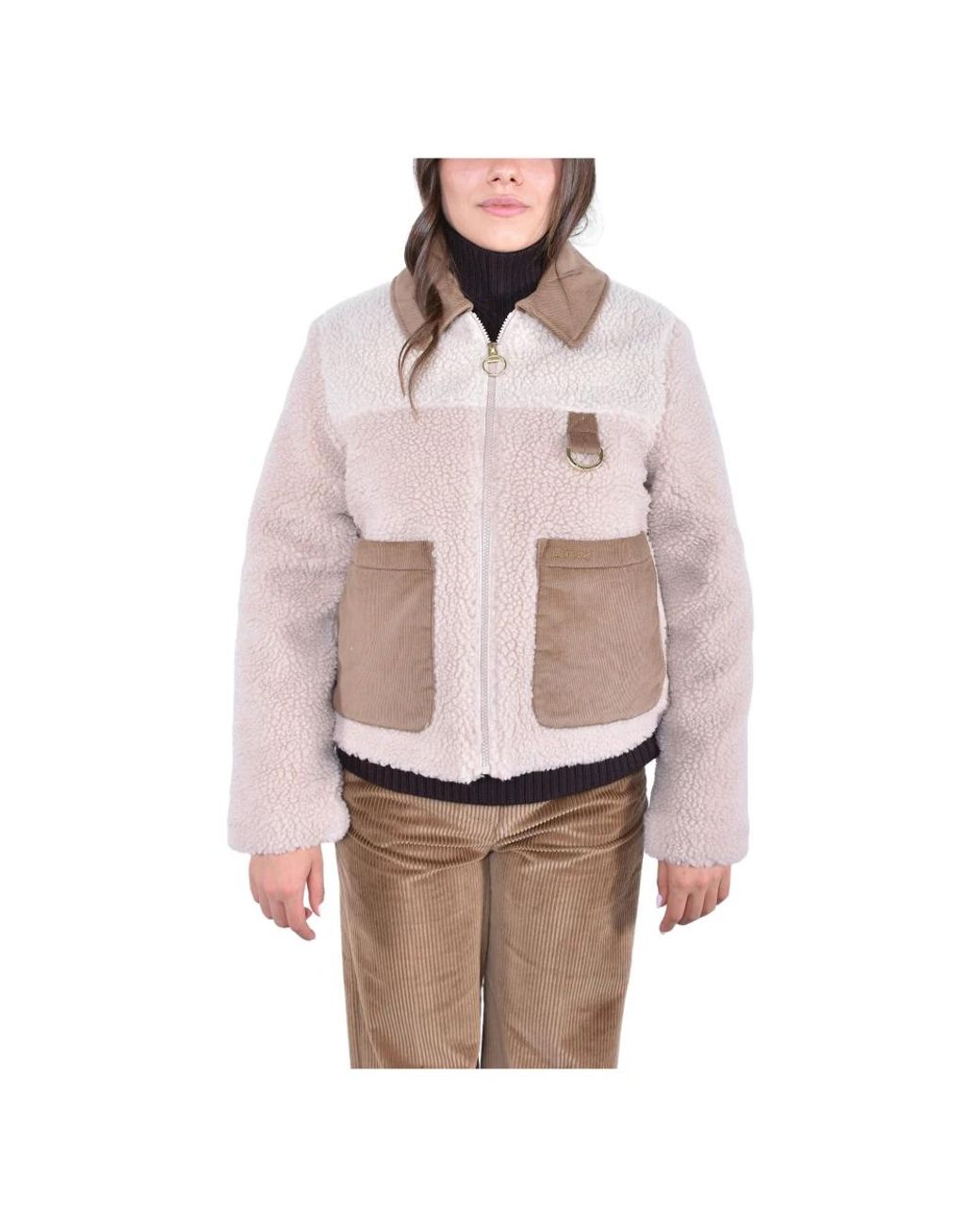 Barbour Natural Faux Fur & Shearling Jackets