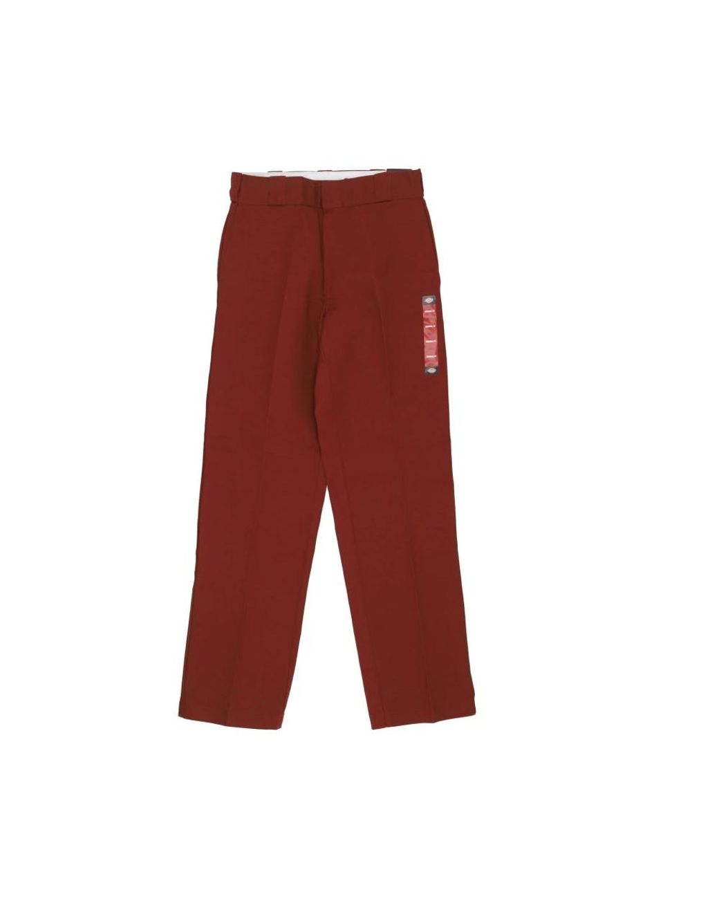 Dickies Broeken ,Rood ,Katoen Baksteenrode Werkbroek Rechte Pijp in het Red voor heren