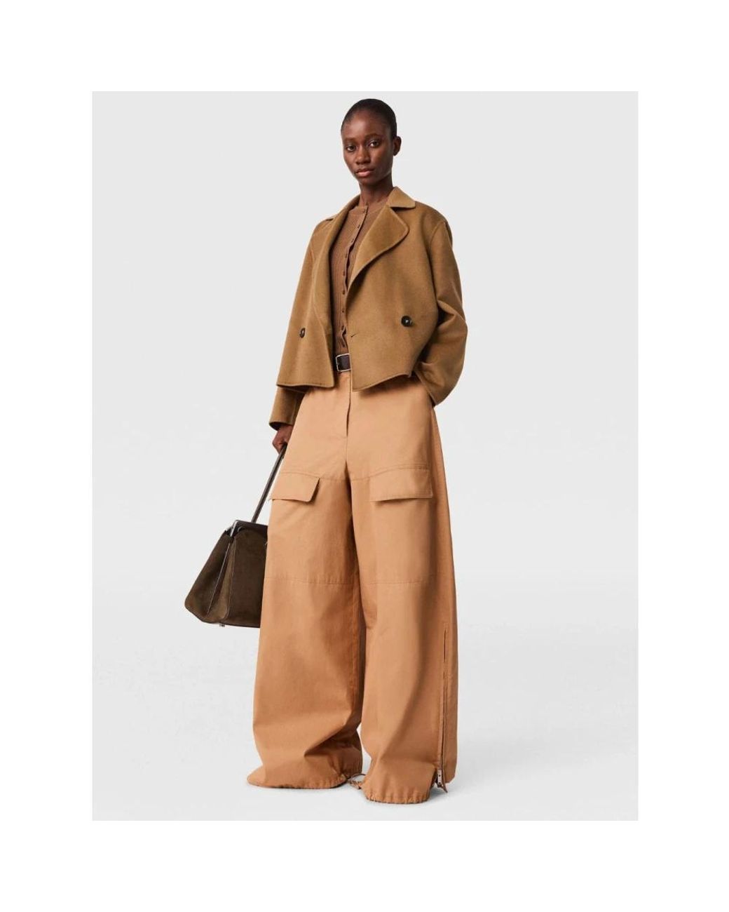 Stella McCartney Brown Wide Trousers