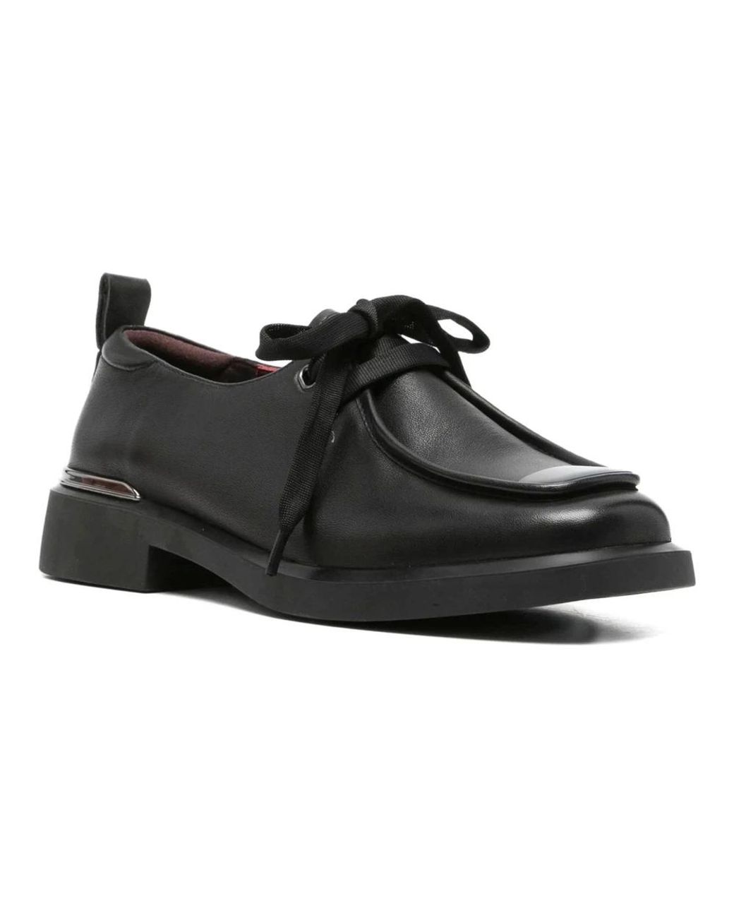 Linda Baumann Black Laced Shoes