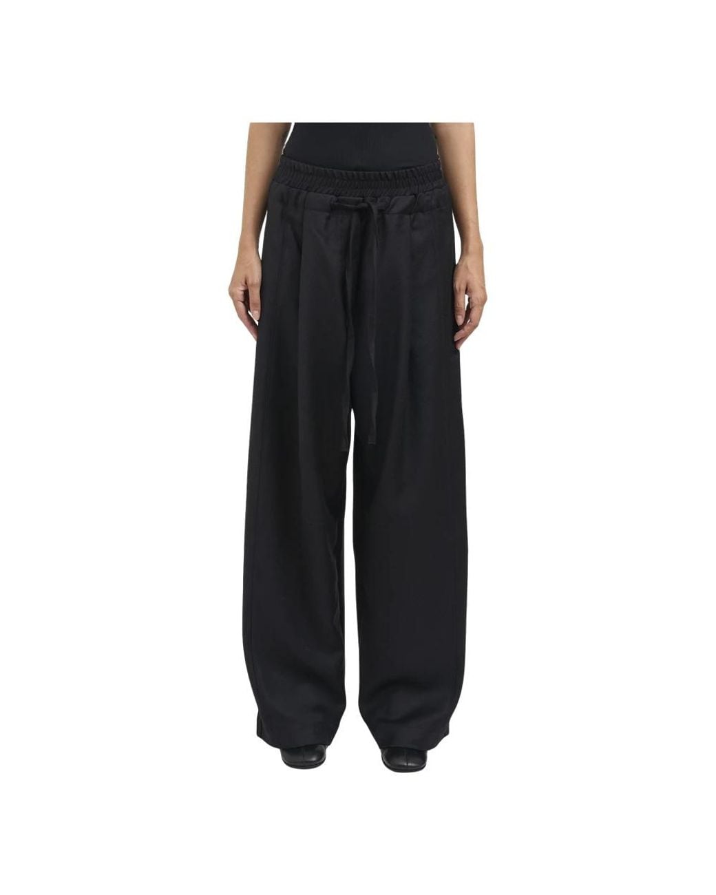 Andrea Ya'aqov Black Wide Trousers