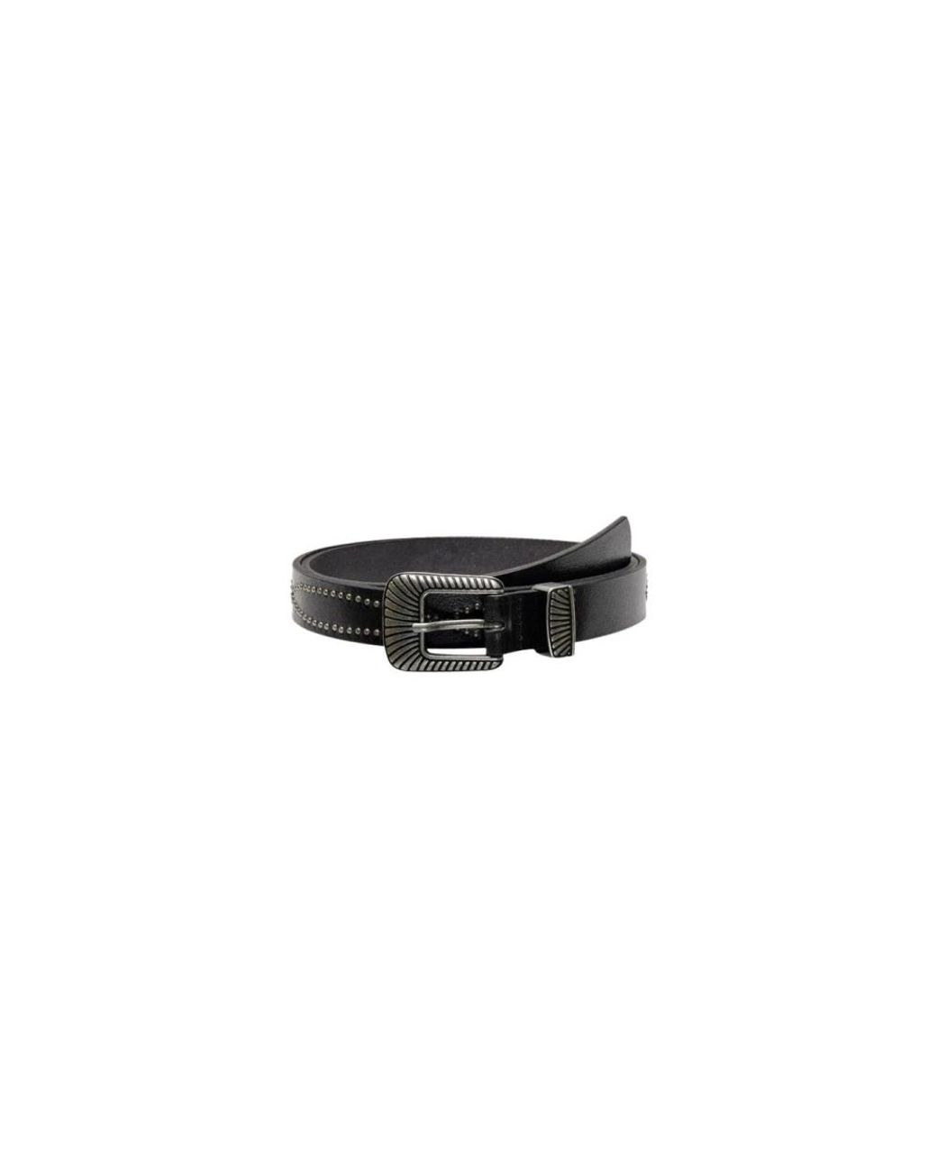 ONLY Black Schwarzer Büffelledergürtel 15284483