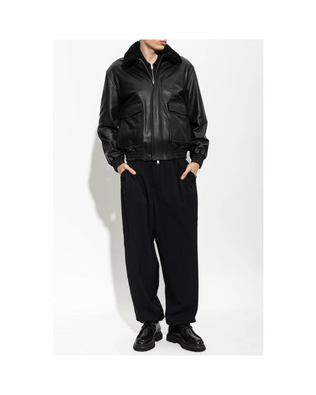 Bomber Jackets Arma de hombre de color Black