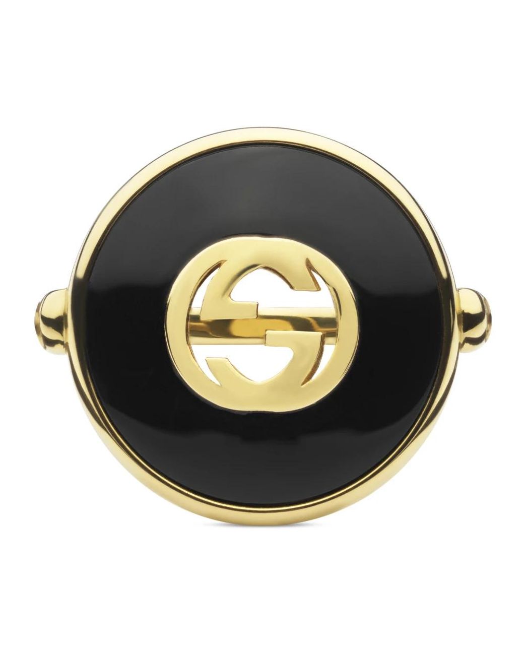 Gucci Interlocking Ring in het Metallic