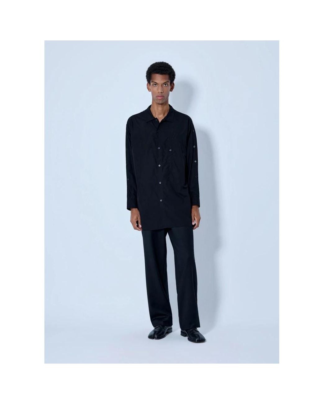Yohji Yamamoto Blue Casual Shirts for men