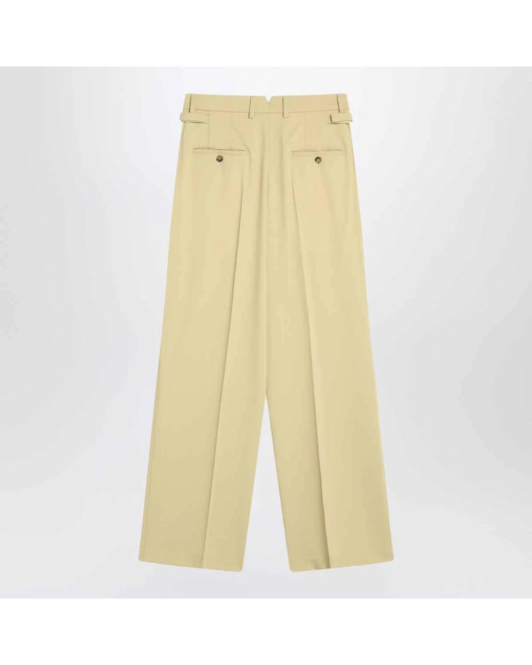 AMI Yellow Wide Trousers