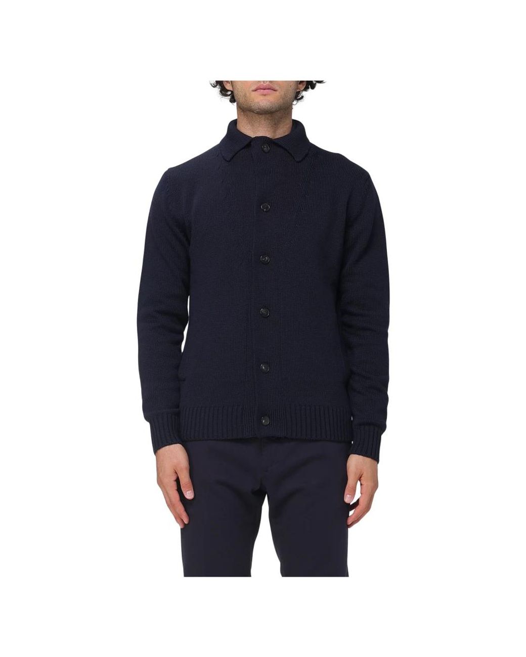 Cardigans Zanone de hombre de color Blue