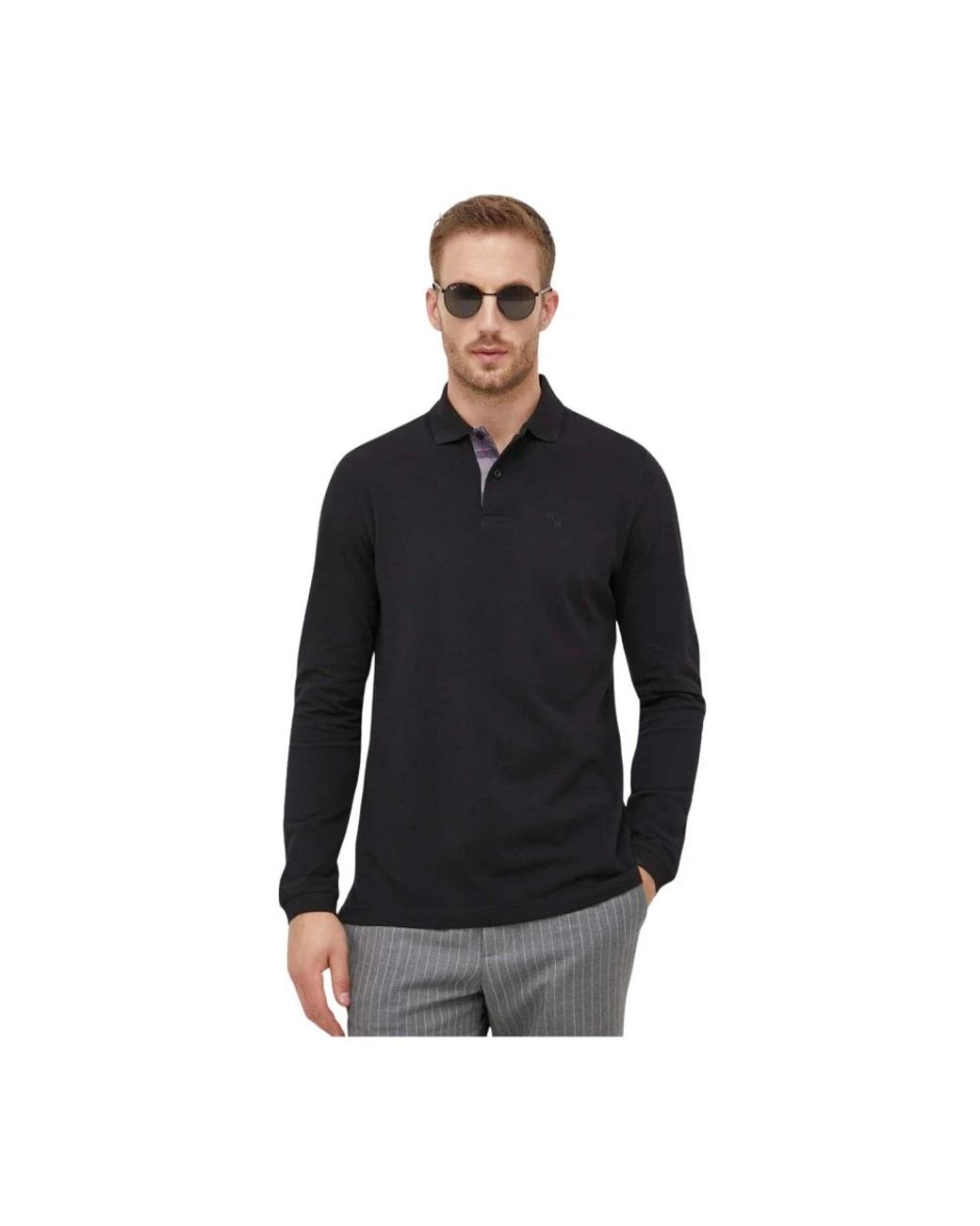 Barbour Long Sleeve Tops in het Black voor heren