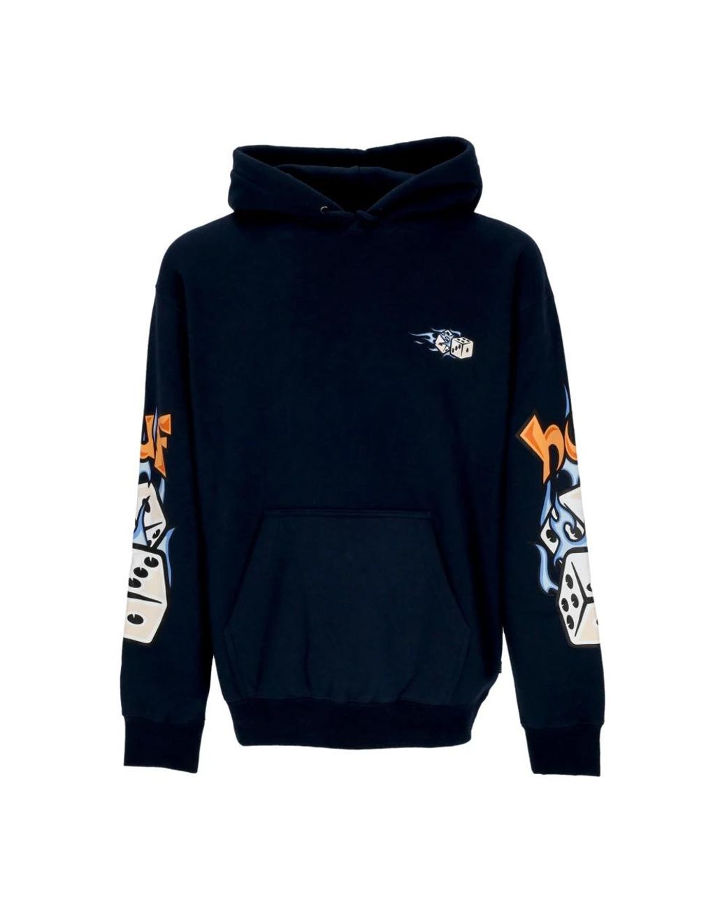 Huf Hoodies & Sweatvesten ,Blauw ,Katoen Hoodie Met Dicey Po Design in het Blue voor heren