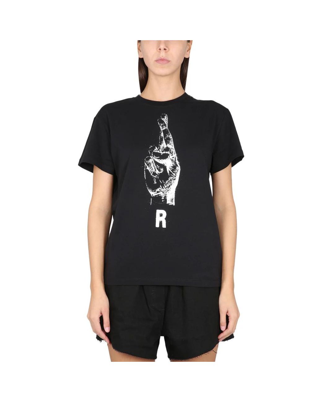 T-Shirts Raf Simons de color Black