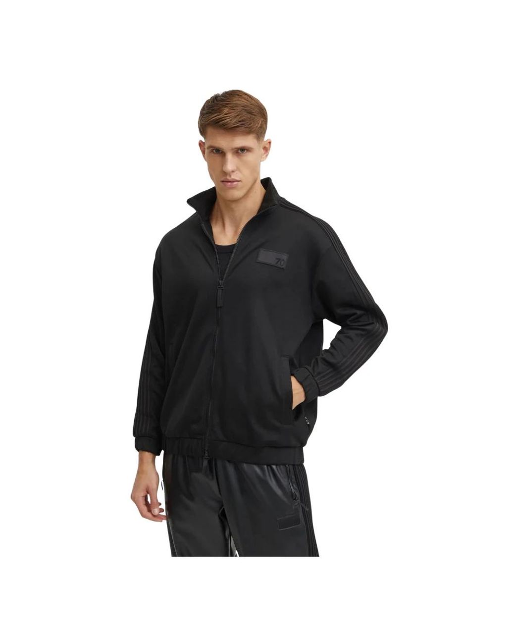 EA7 Zip-Through Sweatshirt in het Black voor heren