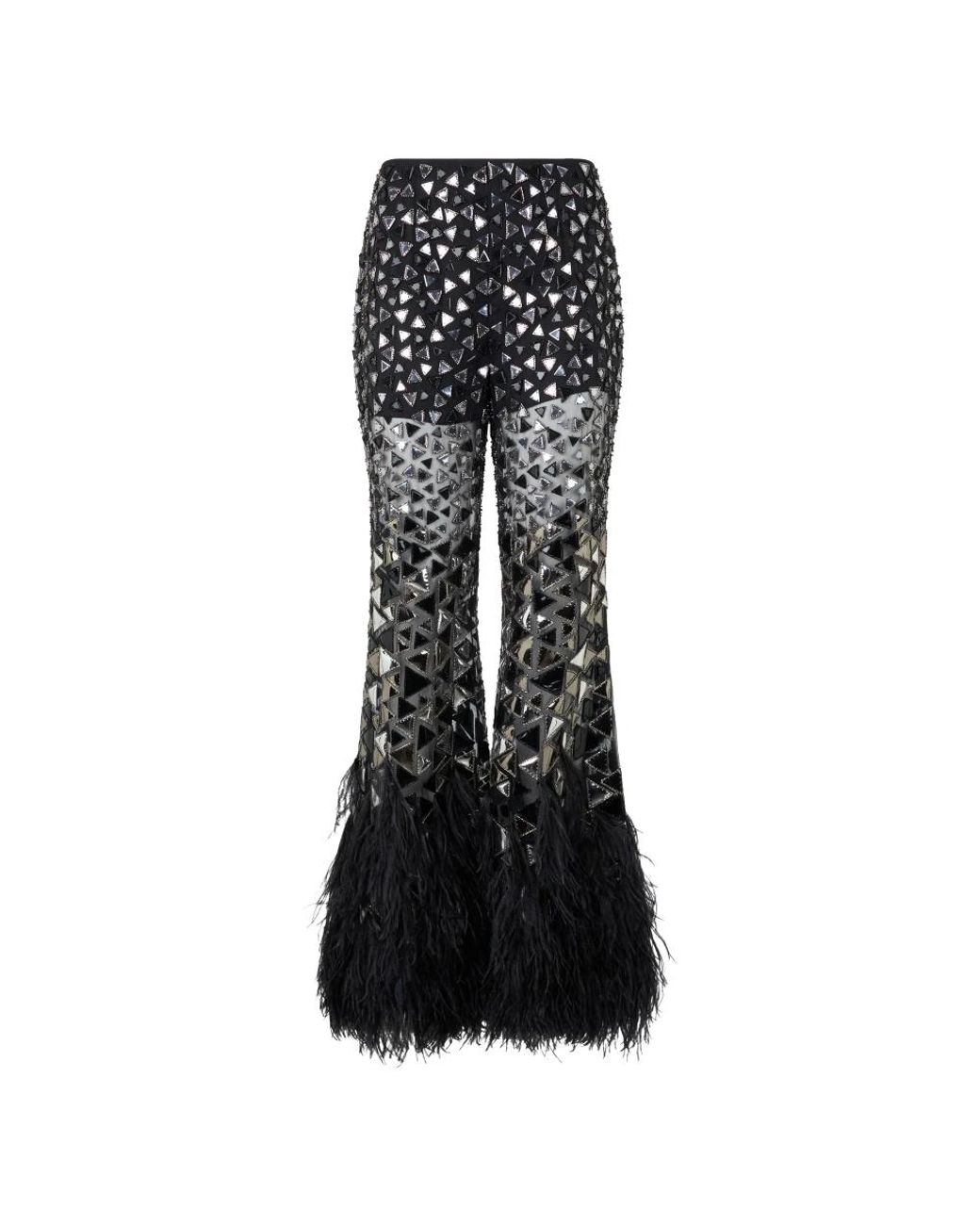 Alberta Ferretti Black Wide Trousers