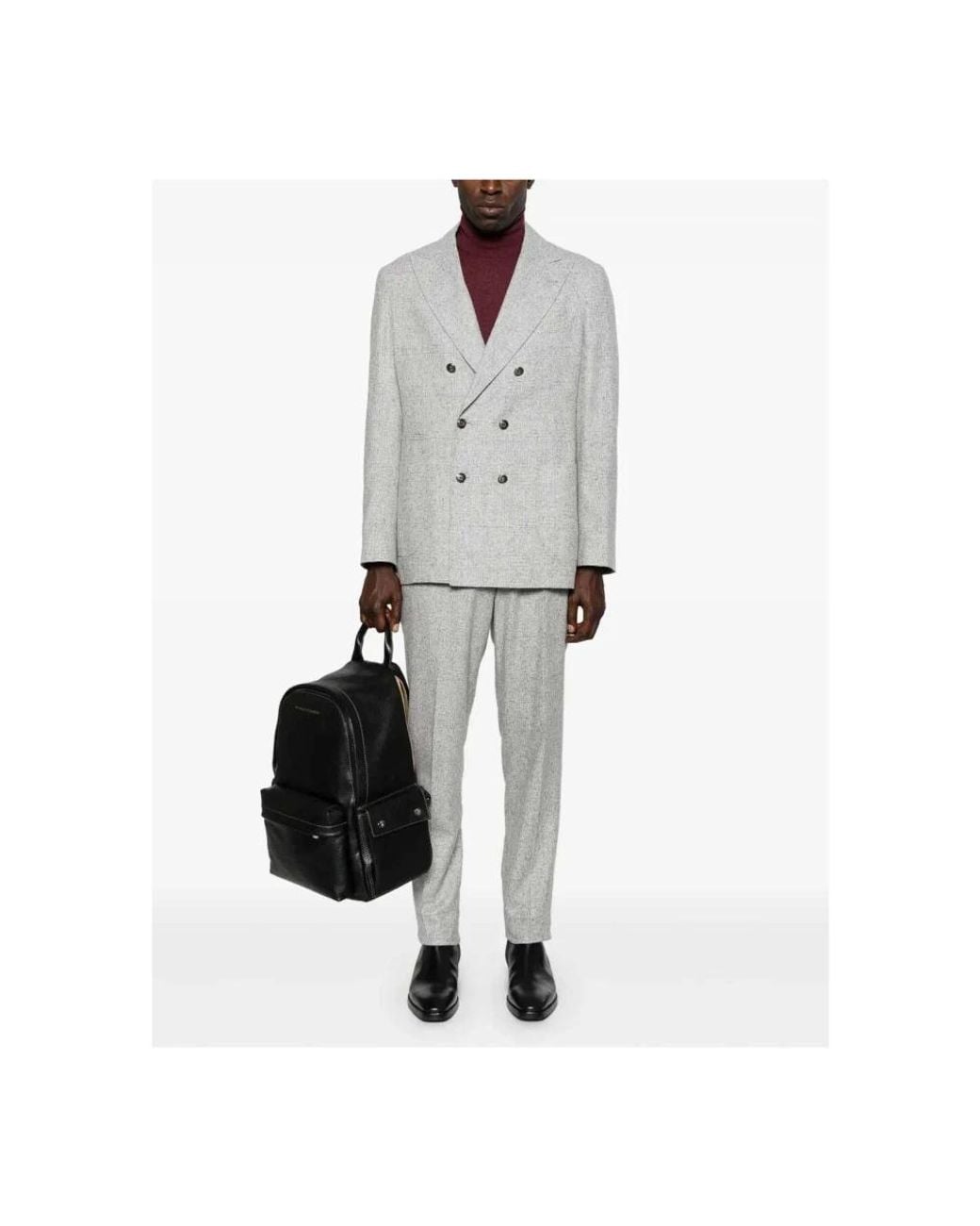 Brunello Cucinelli Purple Cashmere Knitwear for men