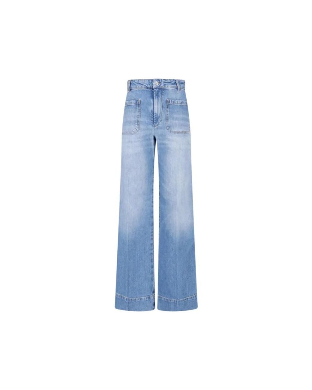 Victoria Beckham Blue Wide Jeans