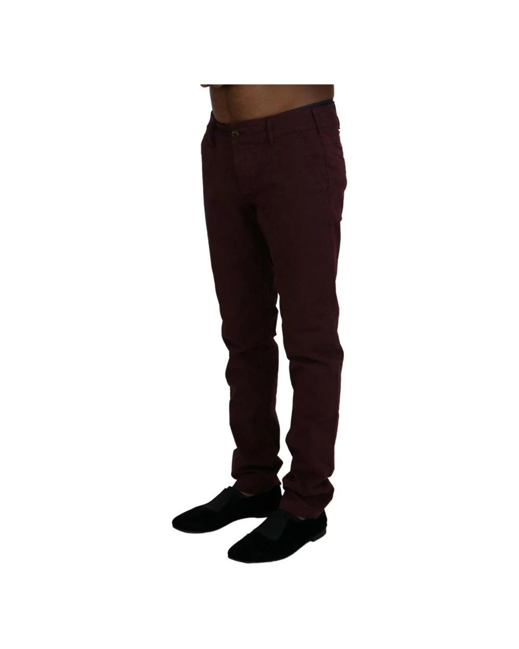 CYCLE Brown Slim-Fit Trousers for men