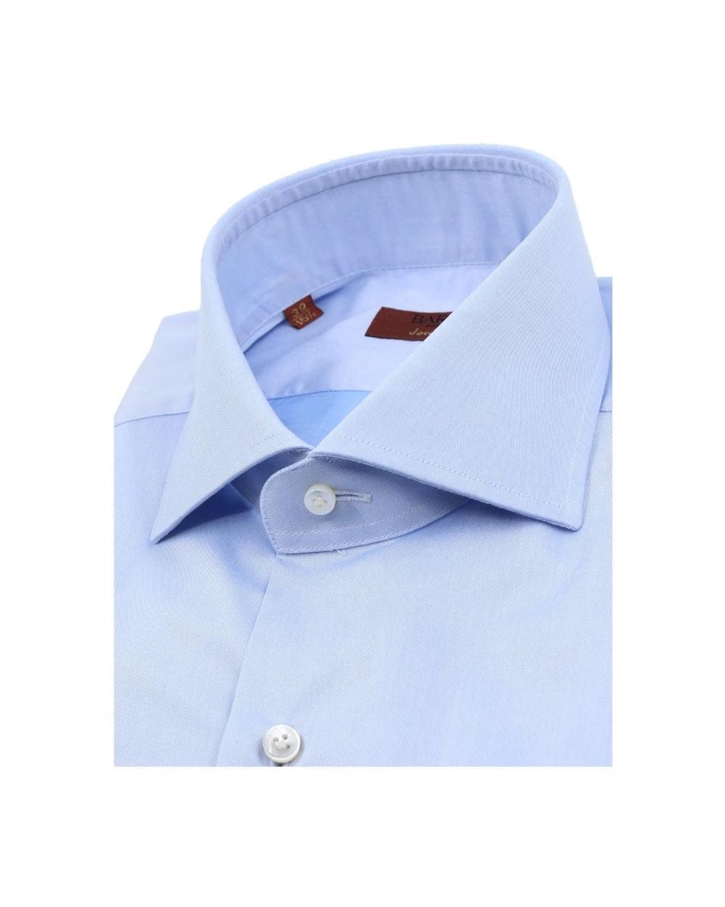Barba Napoli Blue Formal Shirts for men
