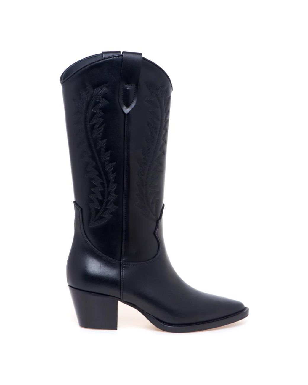 Anna F. Blue Cowboy & Biker Boots
