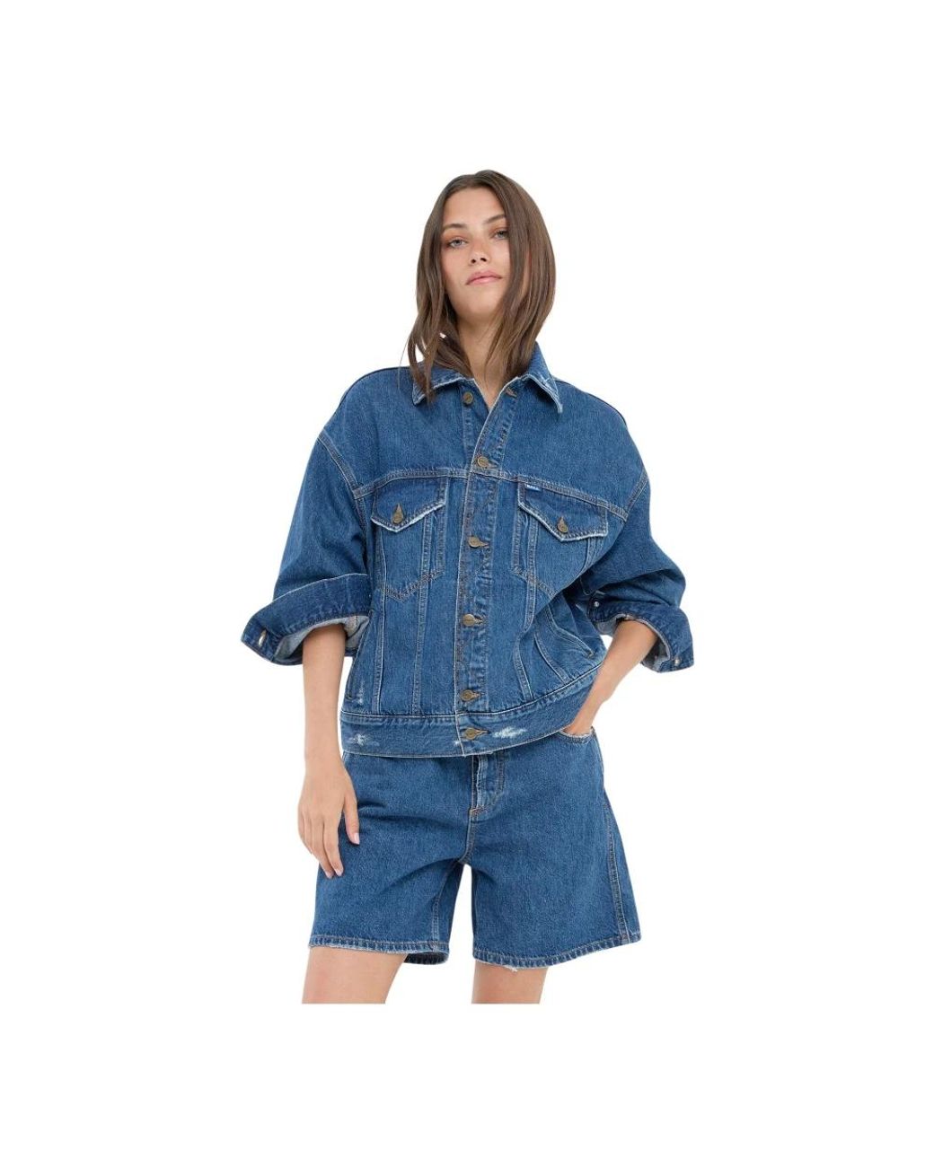Ball Jassen ,Blauw ,Denim Baserre Classic Denim Jacket in het Blue
