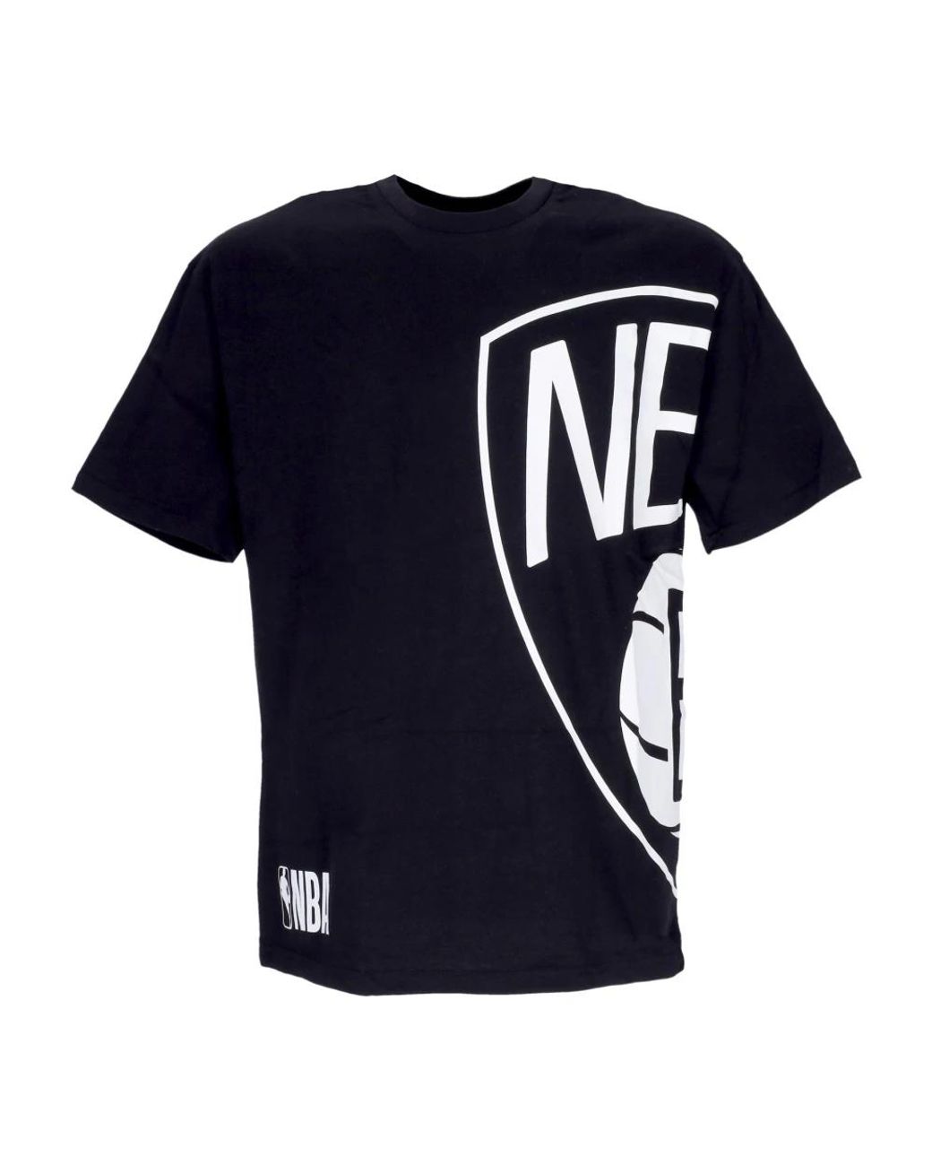 KTZ Tops ,Zwart ,Katoen Brooklyn Nets Logo Oversized Tee Zwart/Wit in het Blue voor heren