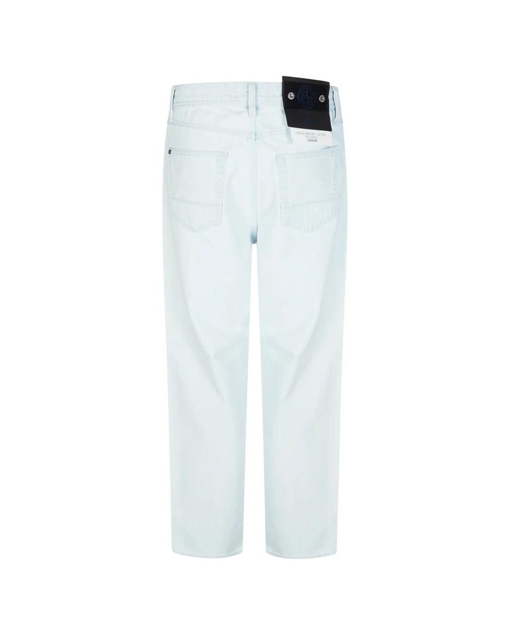 Stone Island Blue Straight Jeans for men