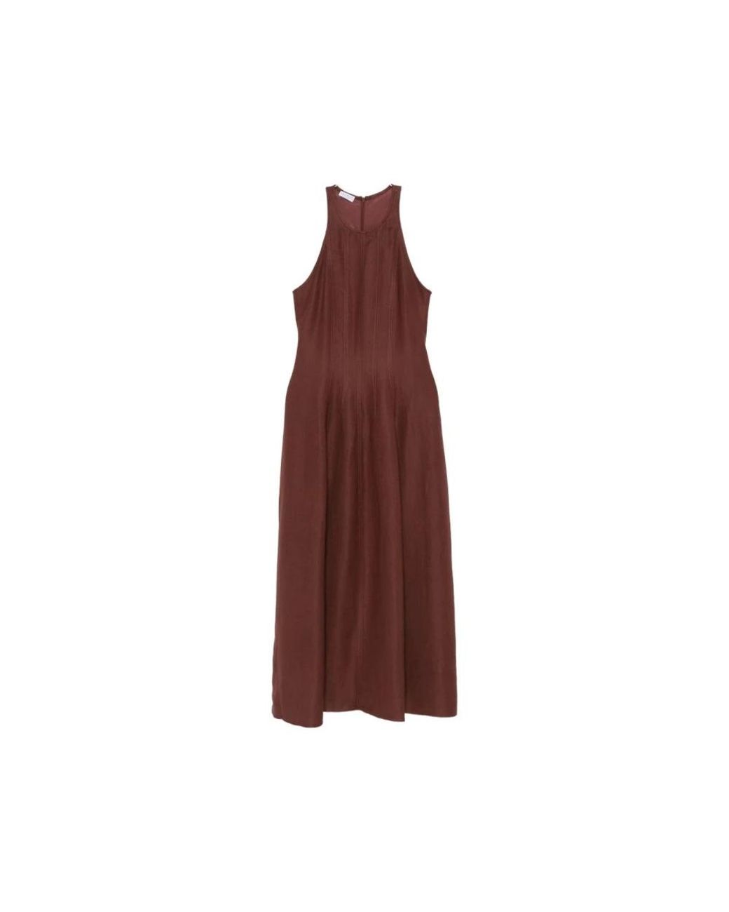 Brunello Cucinelli Brown Midi Dresses