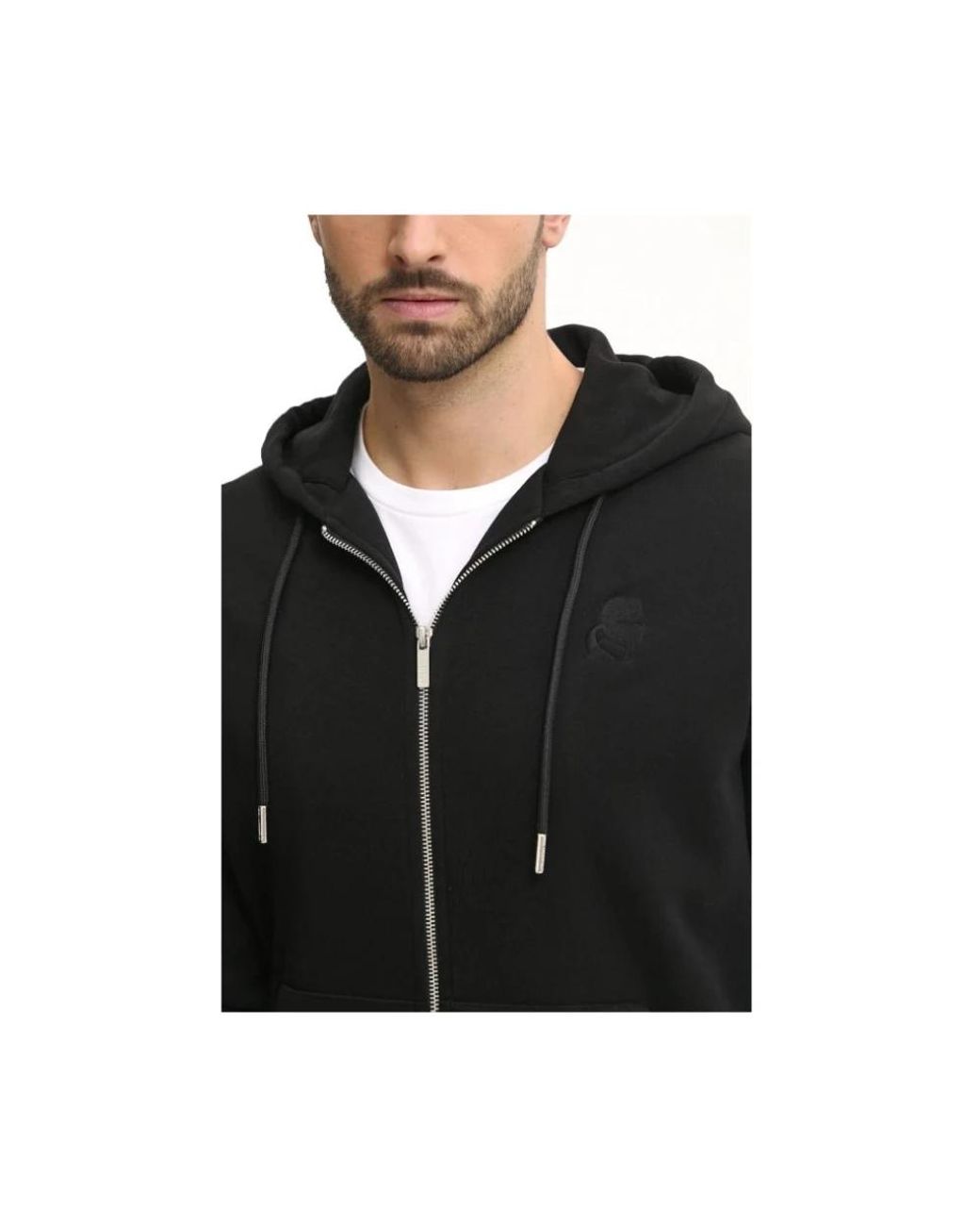 Karl Lagerfeld Black Zip-Throughs for men