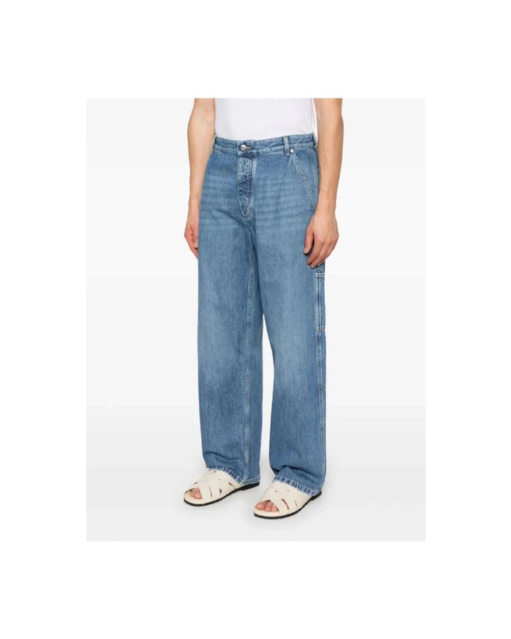 Bottega Veneta Blue Straight Fit Jeans for men