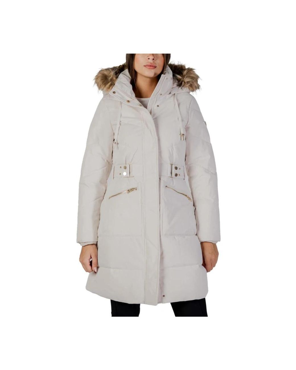 Guess Gray Winter Jackets