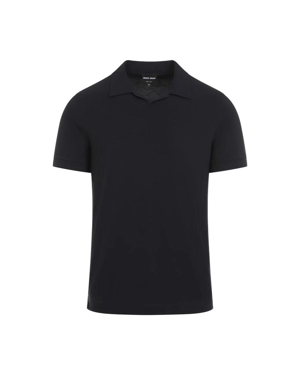 Giorgio Armani Black Polo Shirts for men