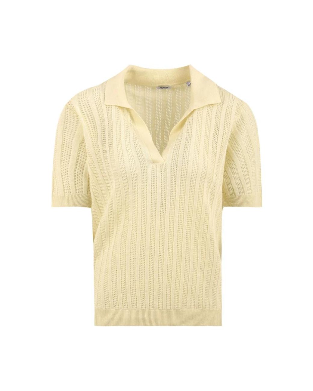 Polo Shirts Aspesi de color Yellow