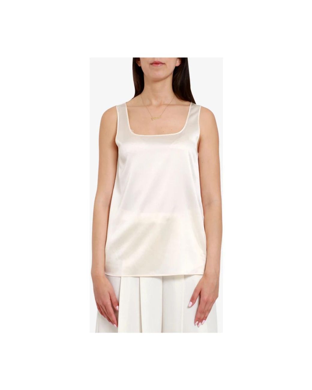 Pennyblack White Sleeveless Tops