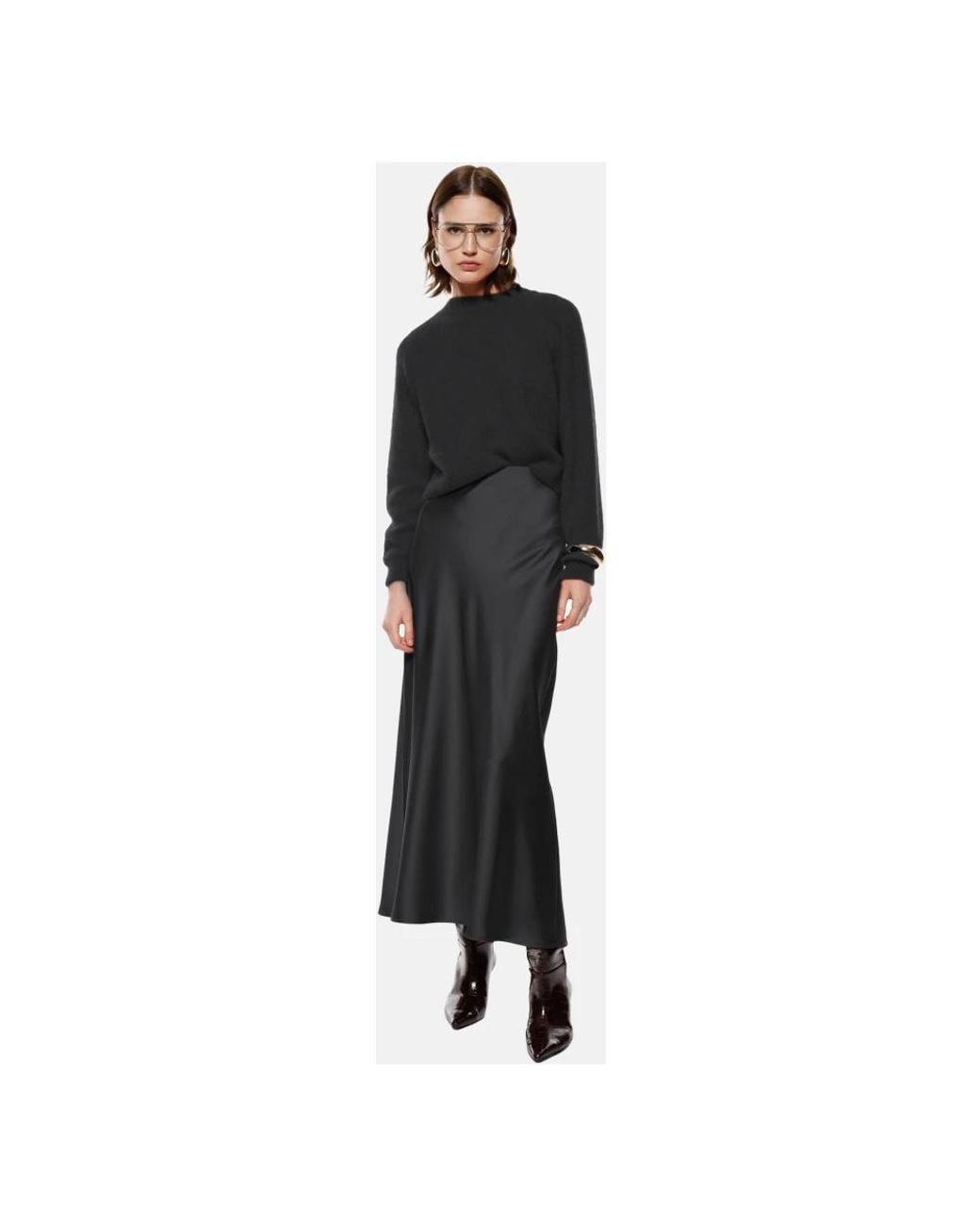 Imperial Black Maxi Skirts