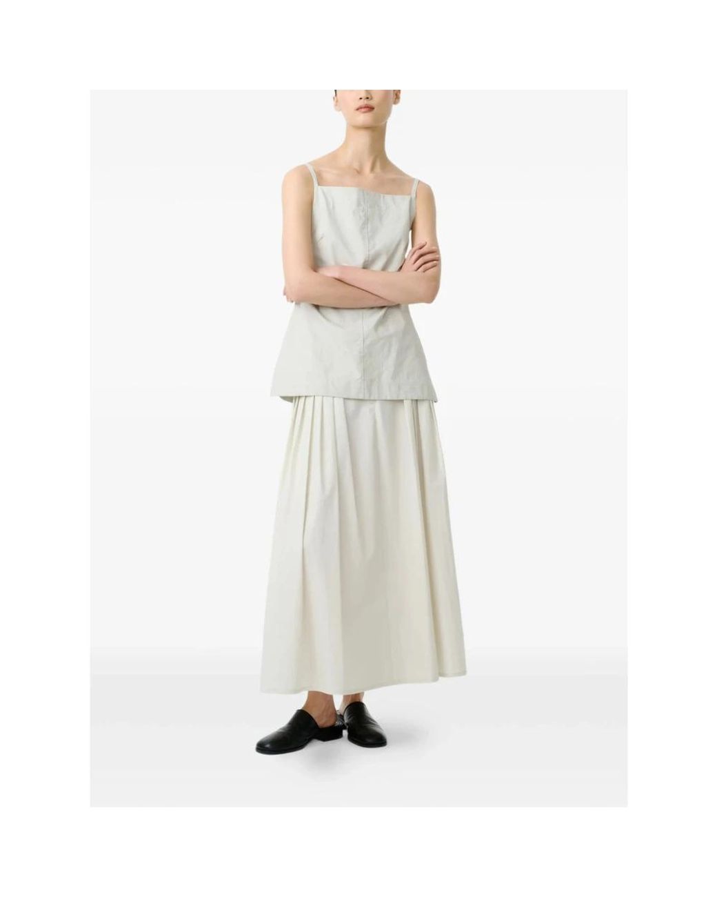 Studio Nicholson White Maxi Skirts