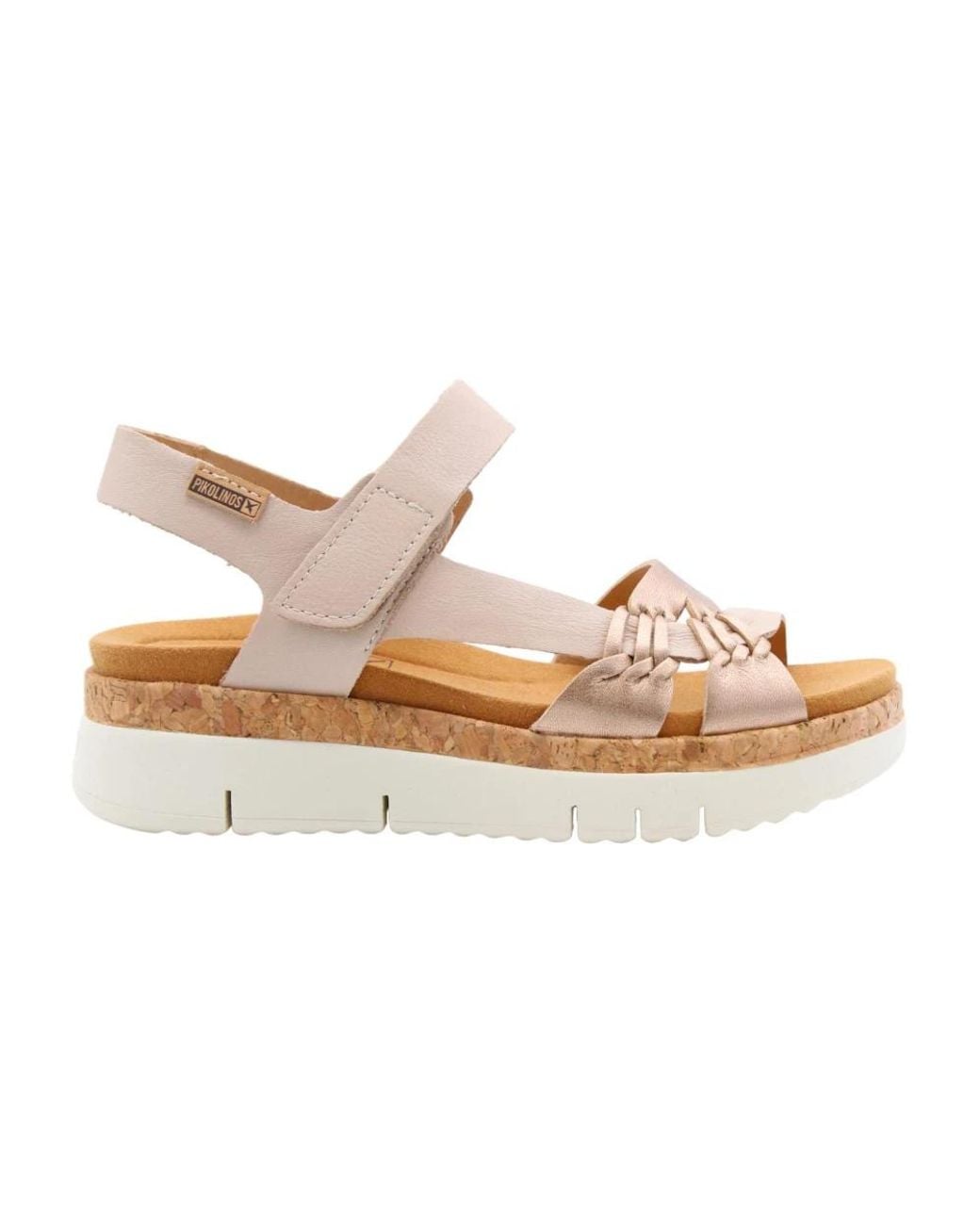 Pikolinos White Stilvolle flache sandalen für frauen