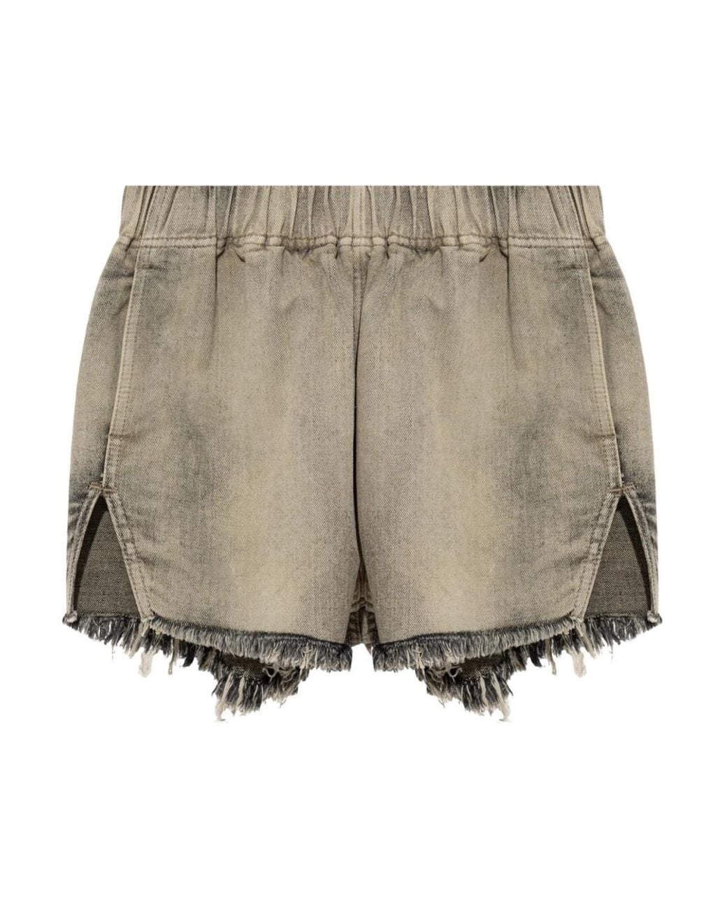 Rick Owens Natural Denim Shorts