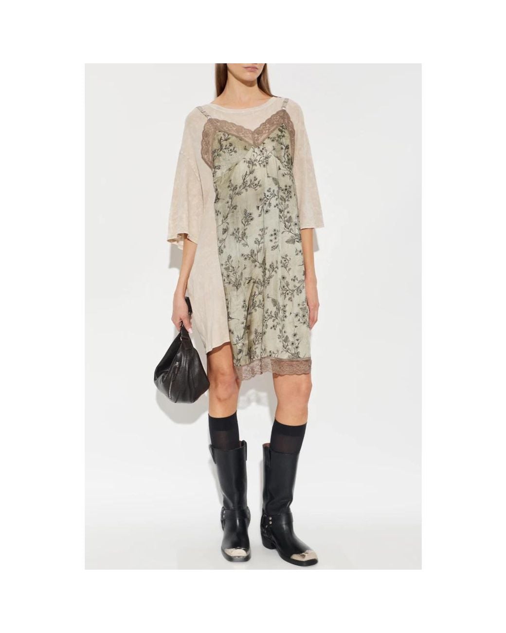 R13 Natural Short Dresses