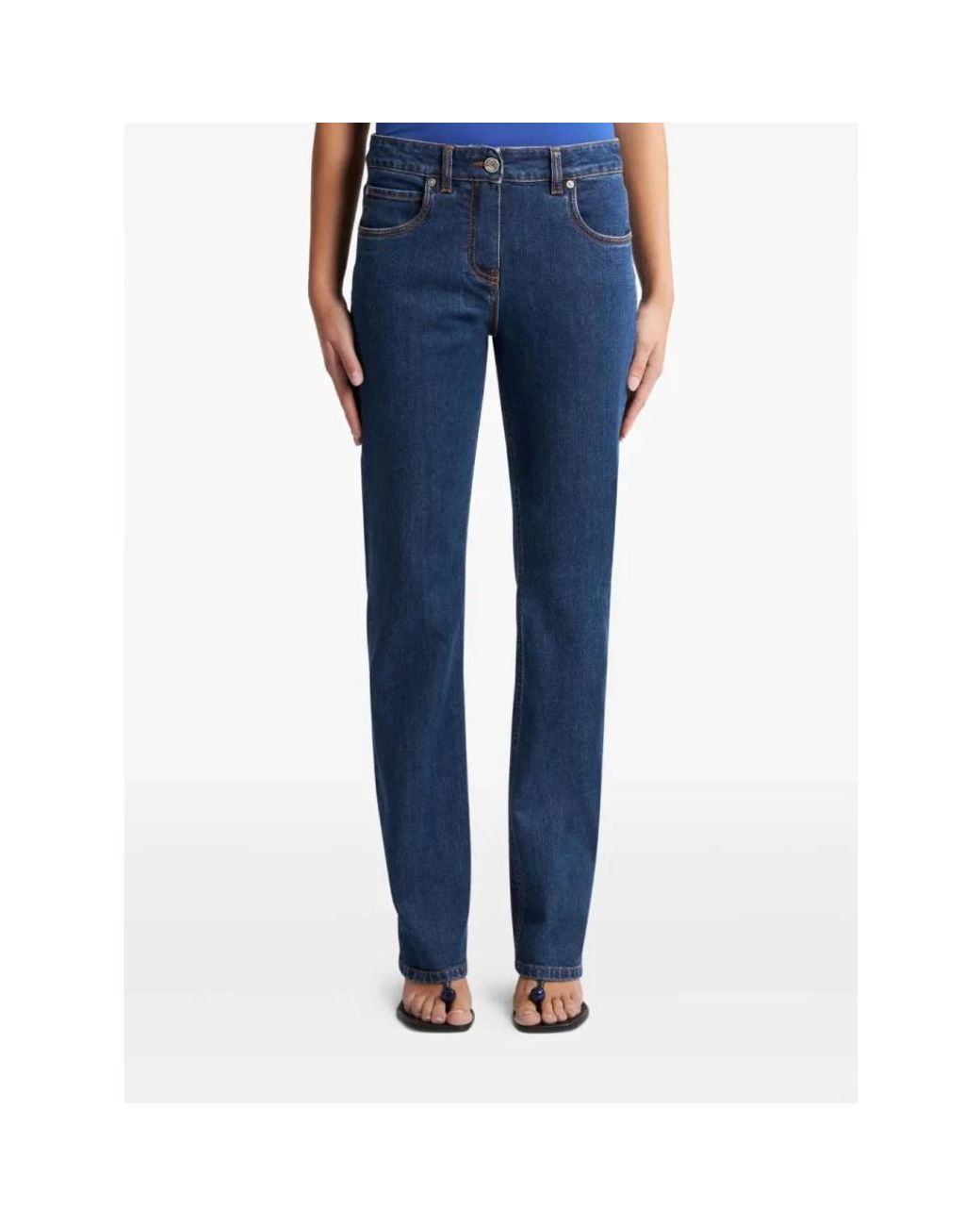 Etro Blue Straight Jeans