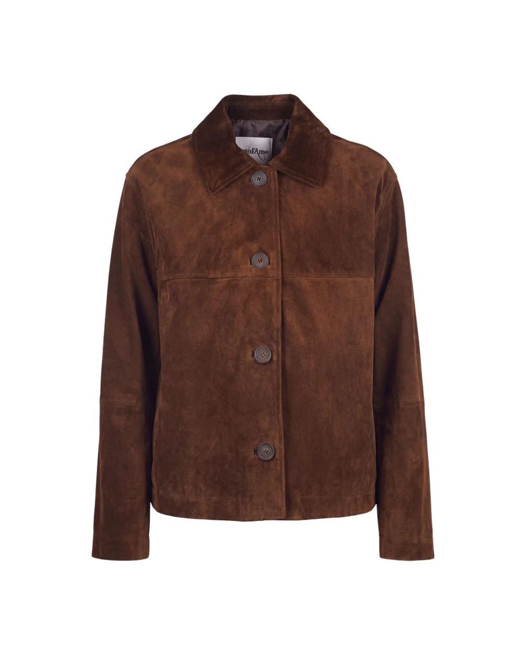 Leather Jackets Ottod'Ame en coloris Brown