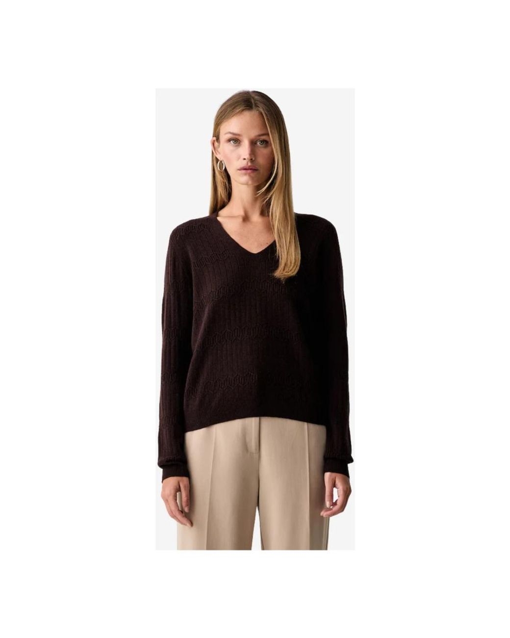 Twinset Black V-Neck Knitwear