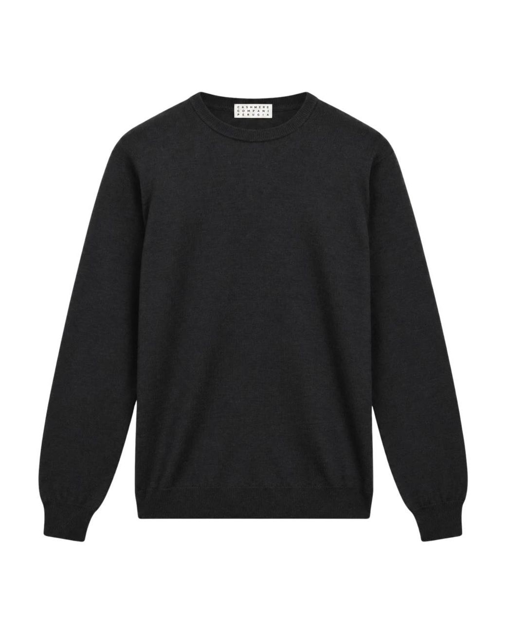 Cashmere Company Black Round-Neck Knitwear for men