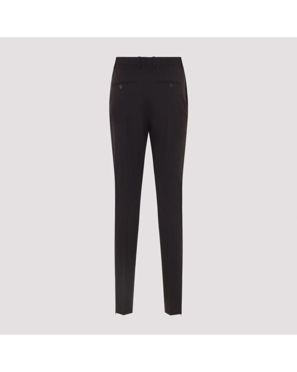 Céline Black Schlanke Hose Aus Stretch-Wollgabardine