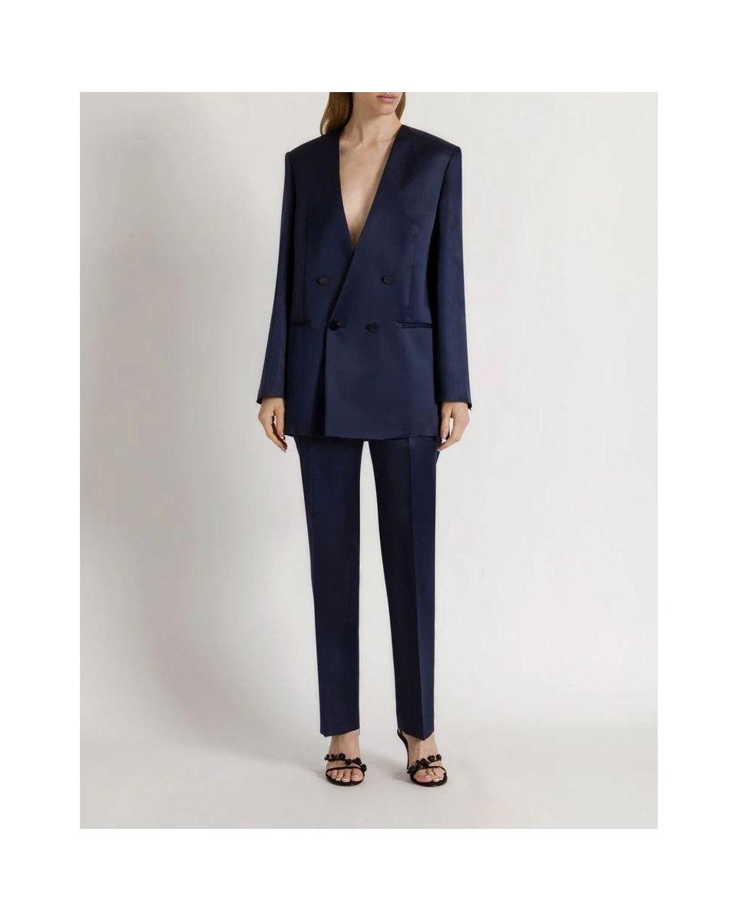 Alberta Ferretti Blue Blazers