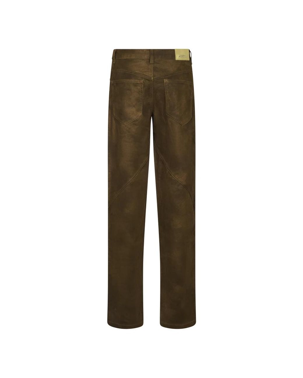 Isabel Marant Green Straight Trousers