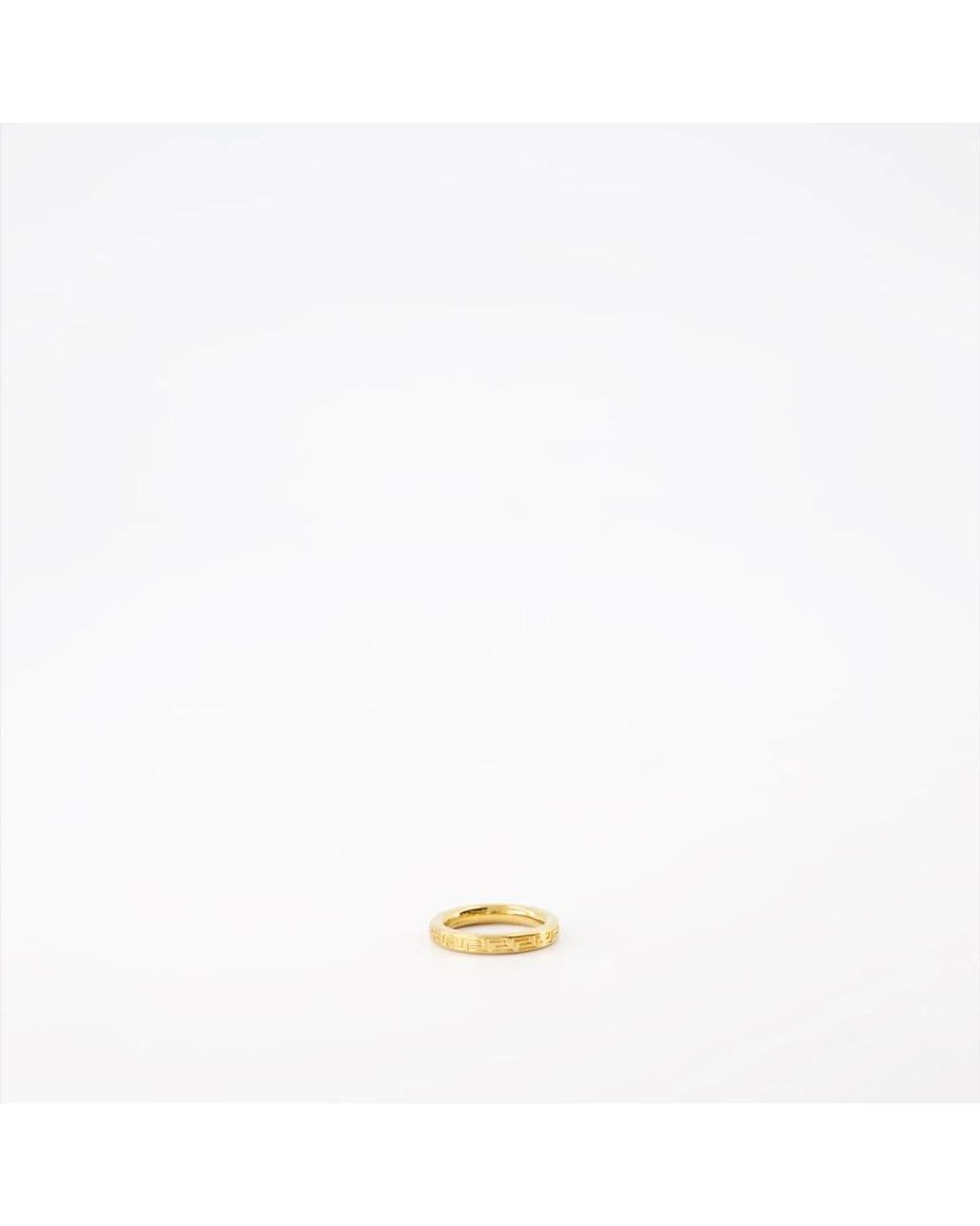 Versace Metallic Greca ring