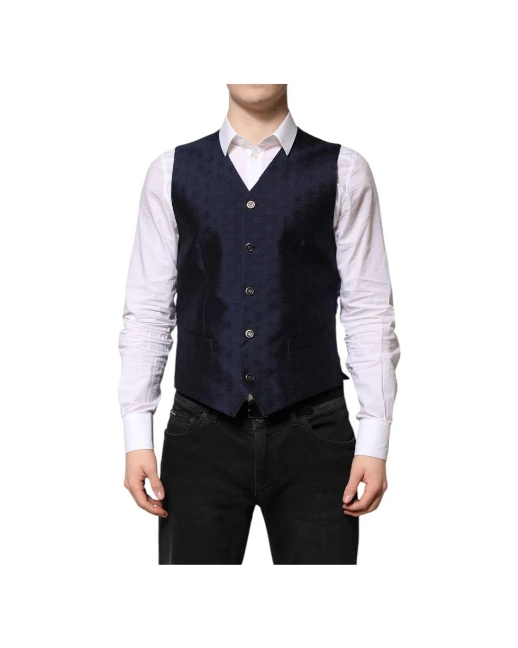 Dolce & Gabbana Blue Waistcoats for men