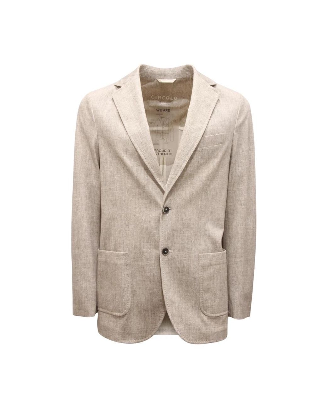 Circolo 1901 Natural Blazers for men