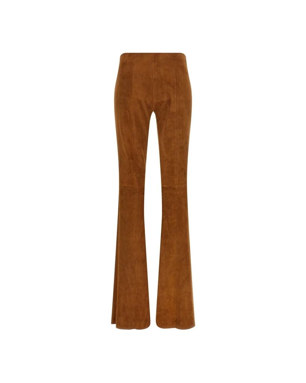 Stouls Brown Leather Trousers