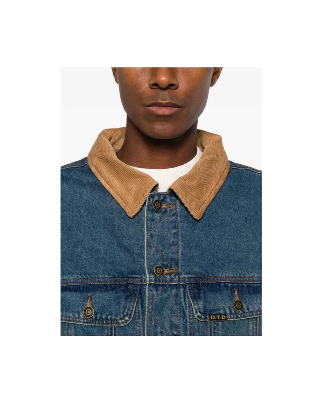 One Of These Days Blue Denim Jackets for men